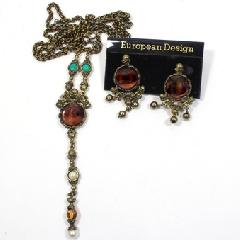 Multiple Colors Cabochons Earrings Clip