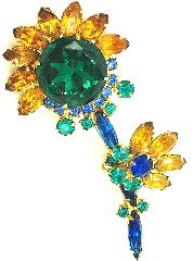 Multiple Colors Dentelle Brooch