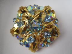 Blue Chatons Only Pin Pendant