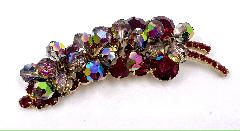Red Chatons Only Brooch