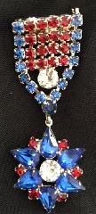 Patriotic Pear Brooch