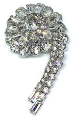 Clear Baguettes Brooch