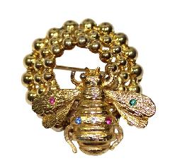 Multiple Colors Chatons Only Brooch