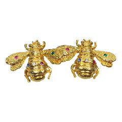 Multiple Colors Chatons Only Earrings Clip