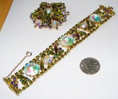 Green Spear Rivoli/Margarita Brooch