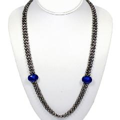 Blue Oval Necklace