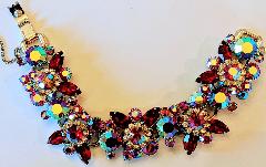 Red Navettes Bracelet 5 Link