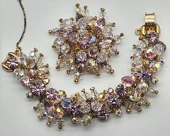 Purple (cardinal) Navettes Bracelet 5 Link