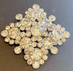 Clear Chatons Only Brooch