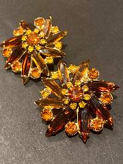 Topaz Navettes Earrings Clip