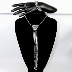 Clear Chatons Only Necklace