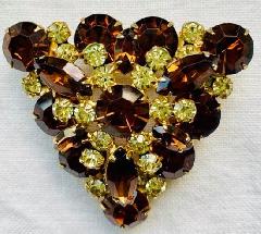 Topaz Navettes Brooch