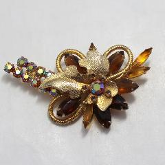 Topaz Navettes Brooch