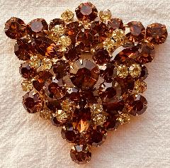 Topaz Navettes Brooch