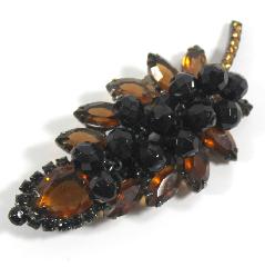 Topaz Pear Brooch