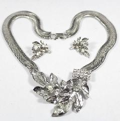 Clear Chatons Only Earrings Pierced