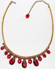 Red Chatons Only Necklace