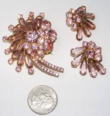 Pink Pear Brooch