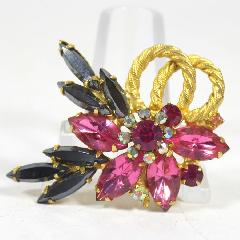 Hematite Navettes Brooch