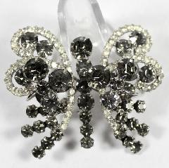 Gray (black Diamond) Chatons Only Brooch