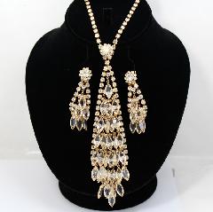 Clear Navettes Necklace