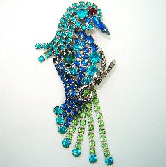 Blue Navettes Brooch