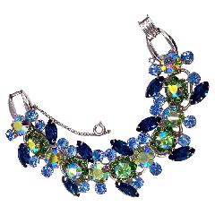 Blue Navettes Bracelet 5 Link