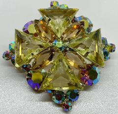 Yellow Triangle Brooch