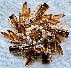 Topaz Keystones Brooch
