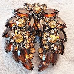 Topaz Navettes Brooch