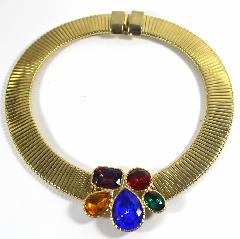 Multiple Colors Pear Necklace