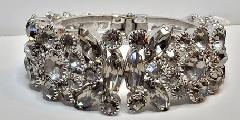 Gray (black Diamond) Navettes Bracelet Clamper