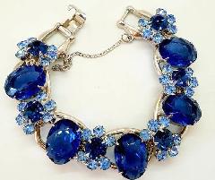 Blue Oval Bracelet 5 Link