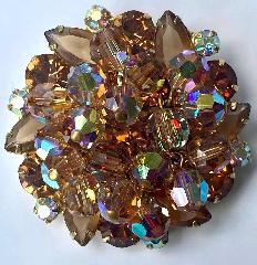 Topaz Navettes Brooch