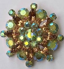 Multiple Colors Navettes Brooch