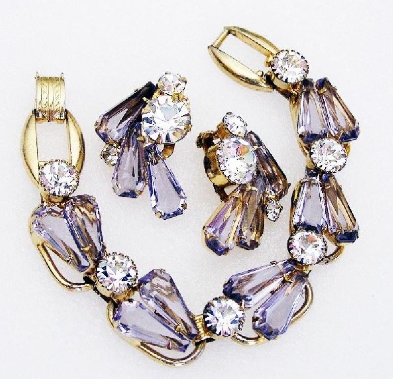 Front view of Purple (cardinal) Pentagon Earrings Clip