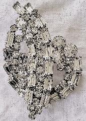 Clear Baguettes Brooch