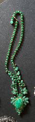 Green Cabochons Spotted Necklace