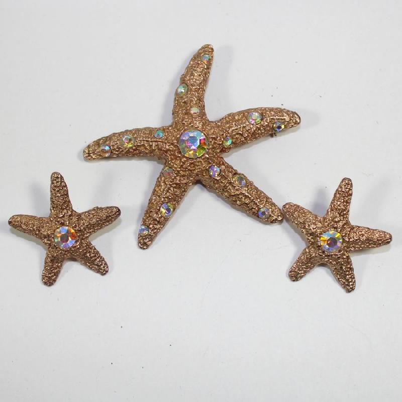 Front view of AB Chatons Only Earrings Clip
