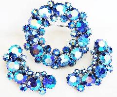 Blue Chatons Only Brooch