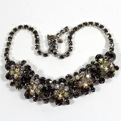 Gray (black Diamond) Chatons Only Necklace