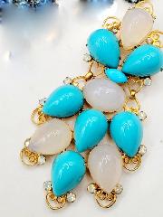 Turquoise Cabochons Pin Pendant