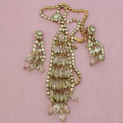 Clear Navettes Earrings Clip