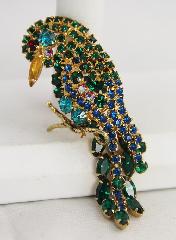 Green Navettes Brooch