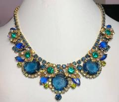 Blue Dentelle Necklace