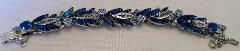 Blue Navettes Bracelet 5 Link