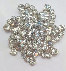 Clear Chatons Only Brooch