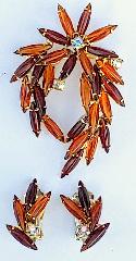 Topaz Navettes Earrings Clip