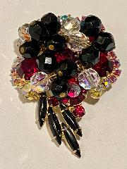 Multiple Colors Cabochons Brooch