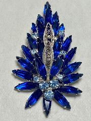 Blue Navettes Pin Pendant
